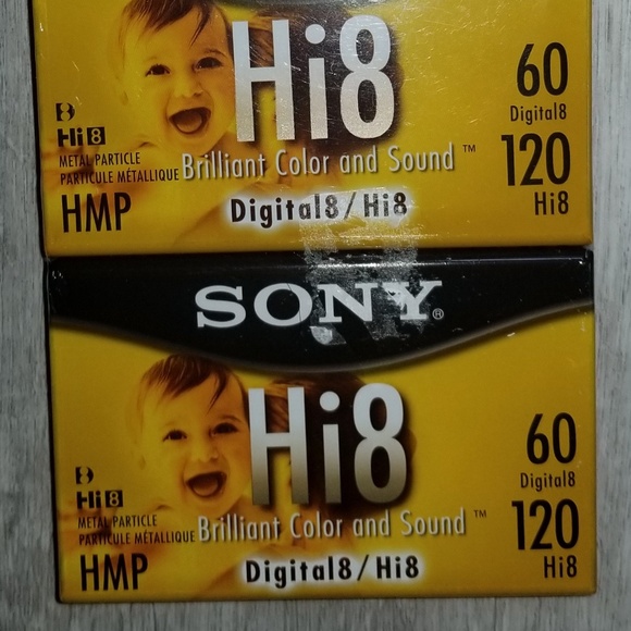Sony P6120HMPR/2C 2-Pack 120-Minute Hi8 Tape with Hangtab - Picture 2 of 2